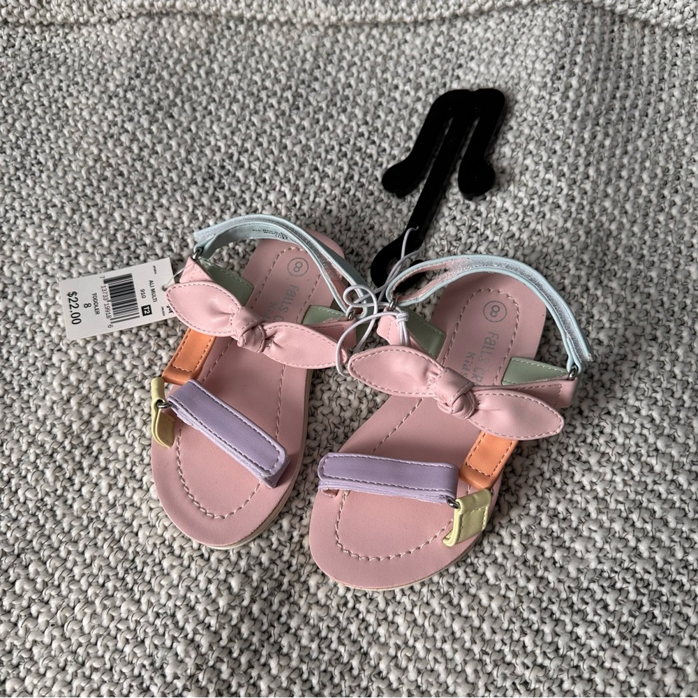BNwT Toddler sz8 pastel sandals